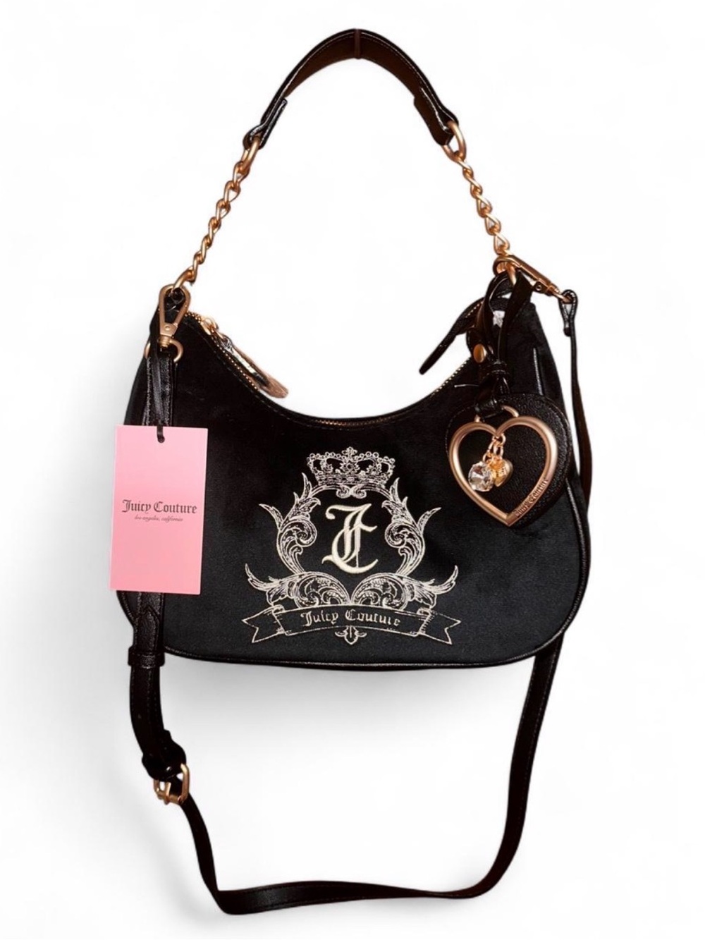 Juicy Couture “Need More Juicy Coho” Shoulder Bag, black